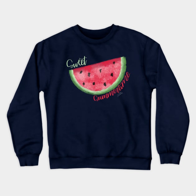 Sweet Summertime Crewneck Sweatshirt by Hannah’s Hand Lettering